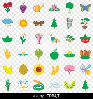 Sonnenblumen Symbole, Cartoon Stil Stock Vektor