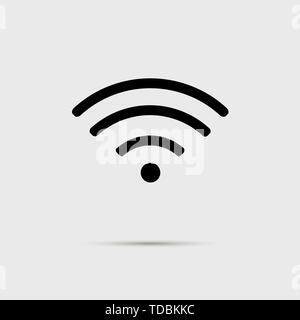 Wlan Symbol im Hintergrund. Vektor Stock Vektor