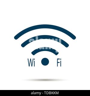 Wlan Symbol im Hintergrund. Vektor Stock Vektor