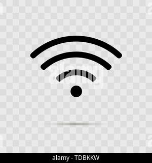 Wlan Symbol im Hintergrund. Vektor Stock Vektor