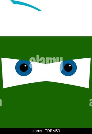 Augen Gesicht Hintergrund. Held Konzept. Vector EPS 10. Stock Vektor