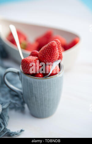 Frische Erdbeeren. Stockfoto