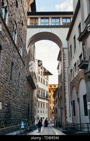 Streetview in Florenz Stockfoto