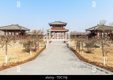 Guan Zhong Memorial Hall,Xishan Dorf, Linzi Qiling Straße, Bezirk, Stadt Zibo, Provinz Shandong Stockfoto