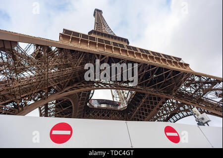 Eiffelturm in Paris, Frankreich Stockfoto