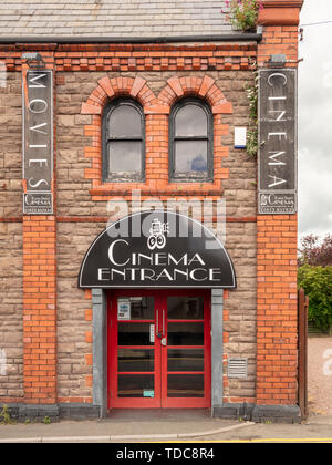 Die Baker Street Kino Abergavenny Wales UK mit Art déco-Stil auf einem umgebauten alten Gebäude Stockfoto