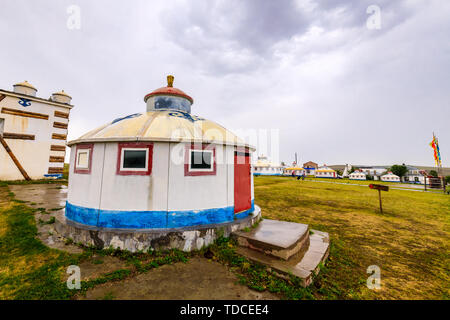 Hulunbuir Bayan Hushuo mongolische Stämme Jurte, der Inneren Mongolei Stockfoto