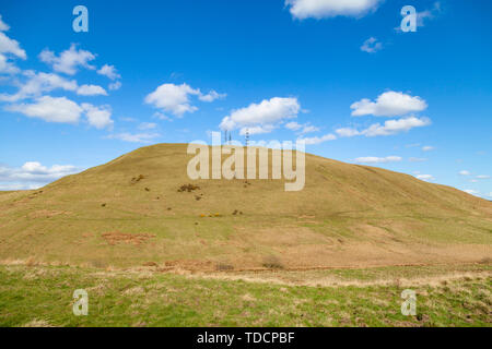 Panoramablick auf Klopfen Hill aus Kochsalzlösung Hill Fife in Schottland. Stockfoto