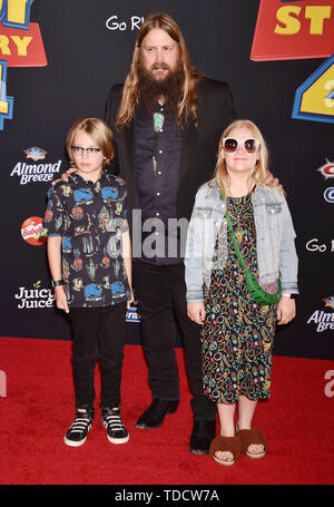 HOLLYWOOD, CA - 11. Juni: Chris Stapleton kommt bei der Premiere von Disney und Pixars "Toy Story 4" am El Capitan Theatre am 11. Juni 2019 in Los Angeles, Kalifornien. Stockfoto