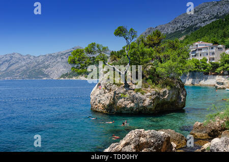 Brela, Makarska, Kroatien. Stockfoto