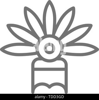 Karneval Kopfschmuck, festliche hat Symbol Leitung. Stock Vektor