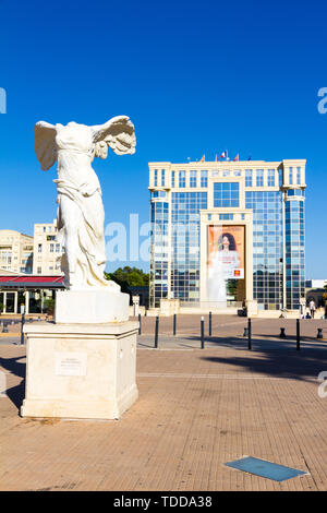 Montpellier, Frankreich - 11. September 2018: Der Antigone in einer schönen sonnigen Sommer am Nachmittag Stockfoto