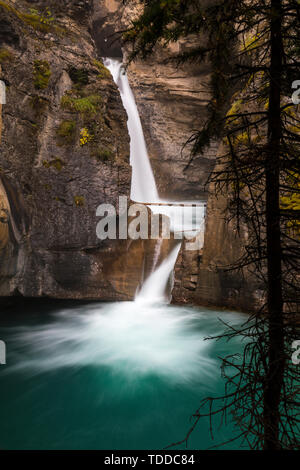 Johnston Canyon, Bow Valley Parkway, Banff Nationalpark, Alberta, Kanada Stockfoto