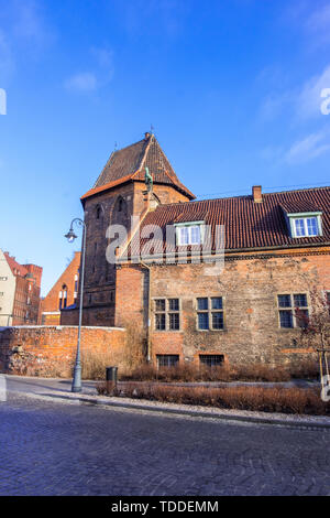 Danzig, Polen - Februar 08, 2019: Blick auf die Altstadt von Danzig, Polen Stockfoto