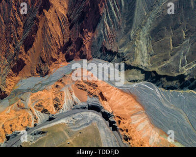 Hongshan anjihai Grand Canyon Grand Canyon Grand Canyon Kuitun Stockfoto