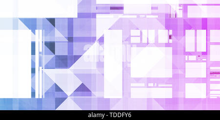 Integriertes System Data Platform Management Konzept Kunst Stockfoto