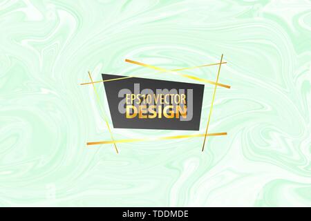 Marmor grün Textur Fliese Muster. Aquarell Hintergrund Vector Illustration. Grunge Malachit flüssige Flecken. Vintage stock Stein Textur. Marmorierung co Stock Vektor