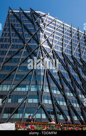 Paddington regeneration Projekt des alten Kanals Becken, Paddington, London, England, Großbritannien Stockfoto