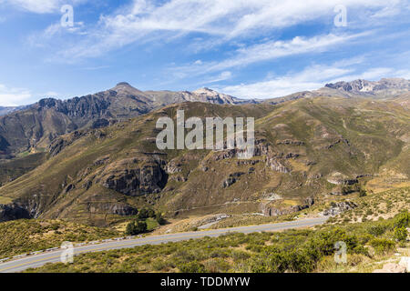 Berge von Chivay und das Colca-tal, Peru, Stockfoto