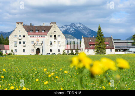 Krün: Schloss Kranzbach in Klais in Oberbayern, Garmisch-Partenkirchen, Oberbayern, Bayern, Bayern, Deutschland Stockfoto