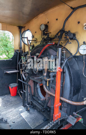 Fußplatte von Hunslet 0-6-0 ST Ring Haw Stockfoto