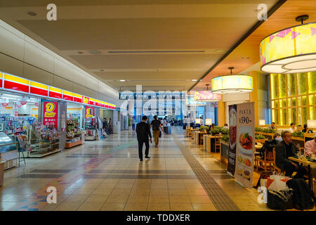 Anzeigen von Sendai Airport Interieur. Einen internationalen Flughafen in der Stadt von Natori, Miyagi, Japan Stockfoto