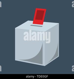 Wahl Konzept box Vector Illustration Stock Vektor