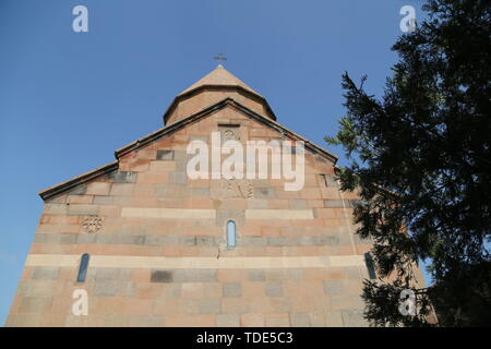 In Armenien Khor Virap das alte Kloster mittelalterlicher Architektur in der Nähe der Berg und die ararat Stockfoto