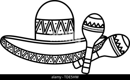 Mexican Hat traditionelle Symbol Vektor illustration Design Stock Vektor