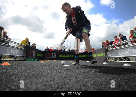 Eine allgemeine Ansicht vor der FIH-Pro League match bei Lee Valley Hockey und Tennis Centre, London. Stockfoto