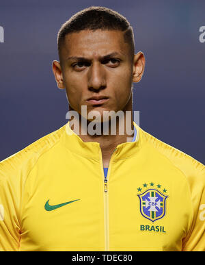 Sao Paulo, Brasilien. 14 Juni, 2019. Brasilien Vs. Bolivien - Richarlison von Brasilien bei einem Match zwischen Brasilien und Bolivien, gültig für die Gruppenphase der Copa America 2019, diese statt Freitag (14) an der Estádio do Morumbi, São Paulo, SP. (Foto: Marcelo Machado de Melo/Fotoarena) Credit: Foto Arena LTDA/Alamy leben Nachrichten Stockfoto