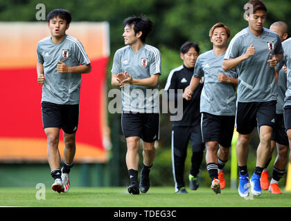 Takefusa Kubo, Shoya Nakajima (JPN), 13. Juni 2019 - Fußball: Japan National Team Training vor der Copa America Gruppe Gruppenspiel gegen Chile in Sao Paulo, Brasilien, Japan, (Foto von Lba) Stockfoto