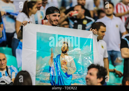 Salvador, Brasilien. 15 Juni, 2019. Brasilien. 15 Juni, 2019. Spiel der Partie zwischen Argentinien X Kolumbien gültig für Gruppe B der Copa America 2019, in der Arena Fonte Nova, in Salvador, diesen Samstag (15.). Credit: ZUMA Press, Inc./Alamy leben Nachrichten Stockfoto