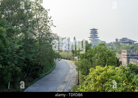 Chibi antike Schlachtfeld Landschaft Stockfoto