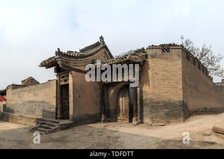 Bleibt der Maojia alten Wohnhäuser in Pingyao Xi Dorf, Provinz Shanxi Stockfoto