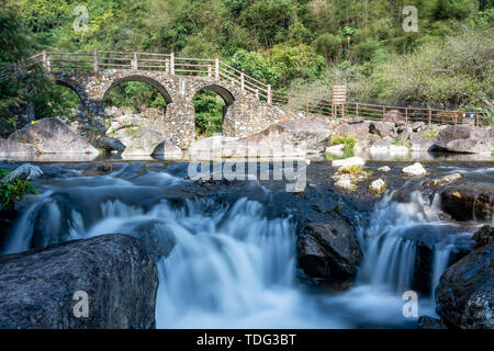 Huangmanzhai fällt Gruppe Tourismus Scenic Area, Jieyang Jiexi Grafschaft, Stadt, Provinz Guangdong Stockfoto