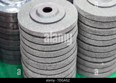 Die industrielle scheuern Rad pad; für die Oberflächenbehandlung Stockfoto