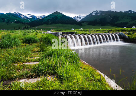 Juni Tag in Yili, Xinjiang Stockfoto