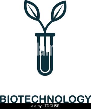 Biotechnologie vektor Symbol. Kreative Zeichen aus Ikonen Sammlung. Gefüllte flache Biotechnologie Symbol für Computer und mobile Stock Vektor