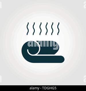 Handtuch vektor Symbol. Kreative Zeichen vom Friseur icons Collection. Gefüllte flache Handtuch Symbol für Computer und mobile Stock Vektor