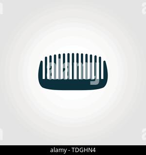 Bart Kamm vektor Symbol. Kreative Zeichen vom Friseur icons Collection. Gefüllte flache Beard Comb Symbol für Computer und mobile Stock Vektor