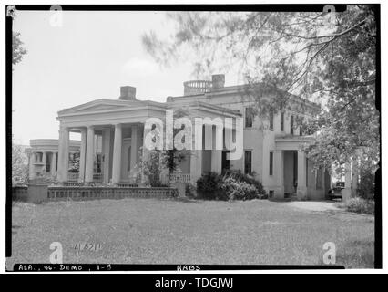 Northwest (vorne). 1936 - Gaineswood, 805 South Cedar Street, Demopolis, Marengo County, AL Stockfoto