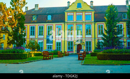 Palace in Polna - schöner Garten - ein Ort zum Flanieren - Januar 2019 Stockfoto