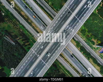 Beijing Road Antenne schießen Stockfoto