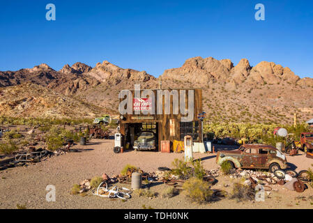 Nelson Geisterstadt in der El Dorado Canyon in der Nähe von Las Vegas, Nevada, gelegen Stockfoto