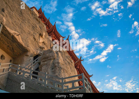 Mogao Grotten Scenic Area in Dunhuang, Provinz Gansu Stockfoto