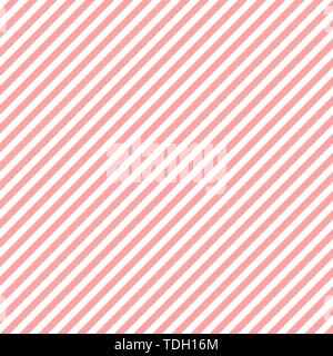 Diagonale rosarote Linien auf weißem Hintergrund. Abstrakte Muster mit diagonalen Linien. Vector Illustration. Stock Vektor