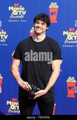 Los Angeles, CA, USA. 15 Juni, 2019. LOS ANGELES - Jun 15: Noah Centineo an der 2019 MTV Movie & TV Auszeichnungen bei den Barker Hangar am 15. Juni 2019 in Santa Monica, CA bei der Ankunft für 2019 MTV Movie und TV Awards, Barker Hangar, Los Angeles, CA 15 Juni, 2019. Credit: Priscilla Grant/Everett Collection/Alamy leben Nachrichten Stockfoto
