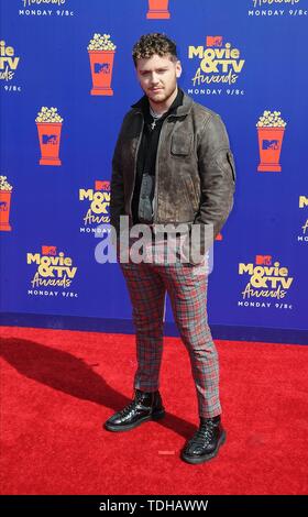 Los Angeles, USA. 16. Juni 2019. Bazzi besucht die 2019 MTV Movie & TV Auszeichnungen bei Barker Hangar in Los Angeles, USA, am 15. Juni 2019. | Verwendung der weltweiten Kredit: dpa Picture alliance/Alamy leben Nachrichten Stockfoto