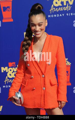 Los Angeles, USA. 16. Juni 2019. Nezza besucht die 2019 MTV Movie & TV Auszeichnungen bei Barker Hangar in Los Angeles, USA, am 15. Juni 2019. | Verwendung der weltweiten Kredit: dpa Picture alliance/Alamy leben Nachrichten Stockfoto